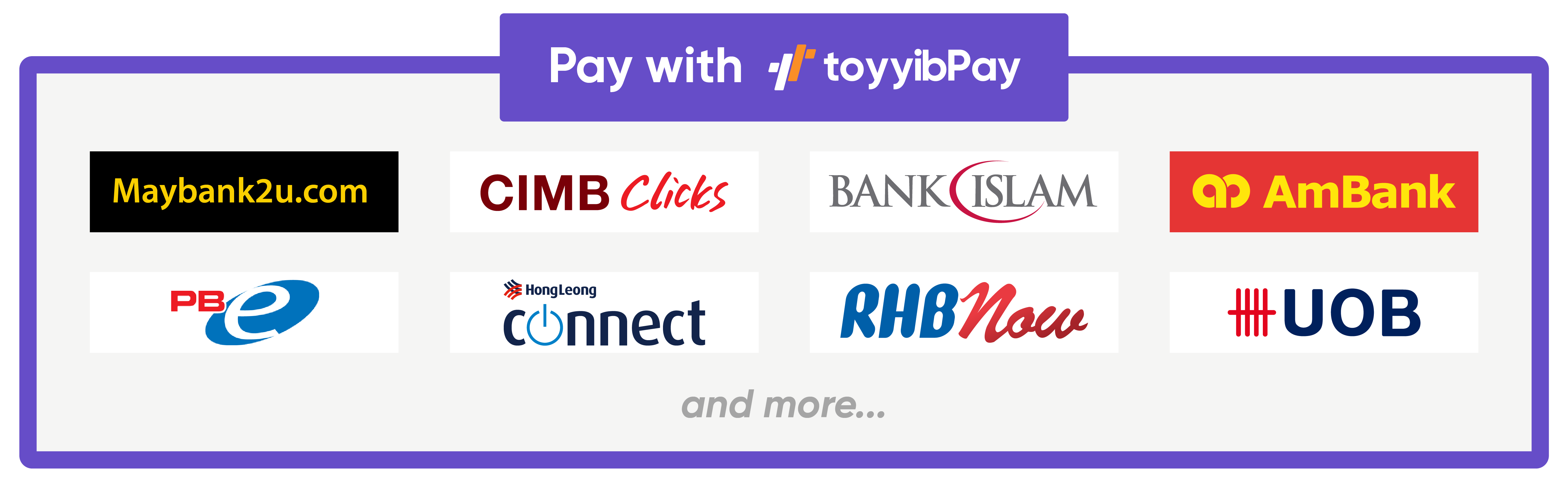 Pembayaran Melalui Online Banking (toyyibPay) - FREE DELIVERY